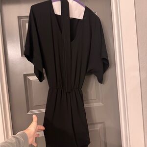 Tyche Black V-Neck Romper